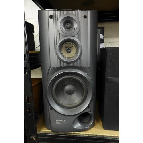 2153 - Two LSH6 Kenwood speakers