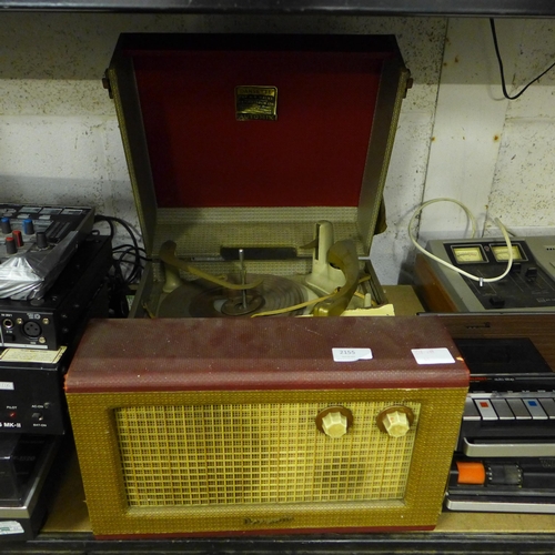 2155 - A vintage Dansette Automix record player