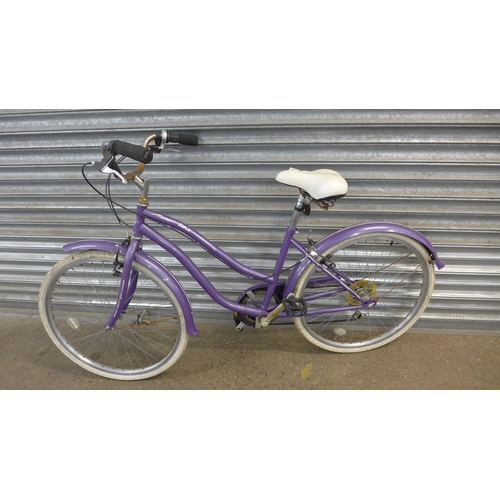 2200 - A Real lady's purple step over frame bike