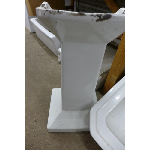 2232C - A Shanks 2-piece pedestal sink