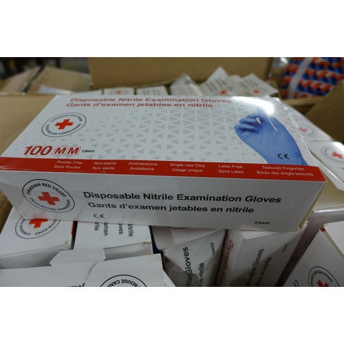 2255 - Approx. 20 boxes of disposable nitrate examination gloves