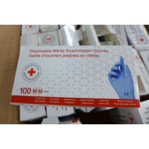 2255 - Approx. 20 boxes of disposable nitrate examination gloves