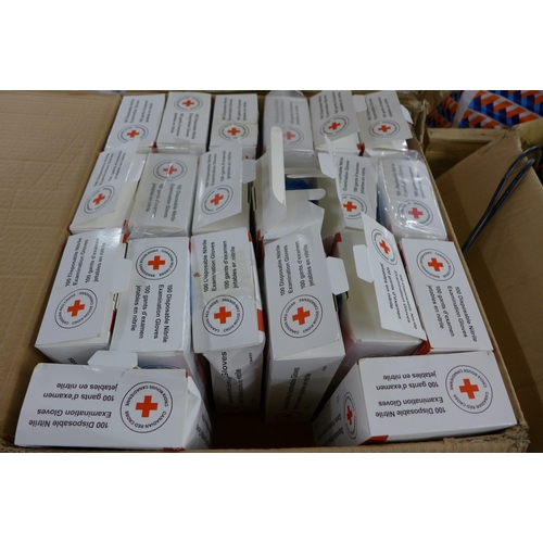 2255 - Approx. 20 boxes of disposable nitrate examination gloves