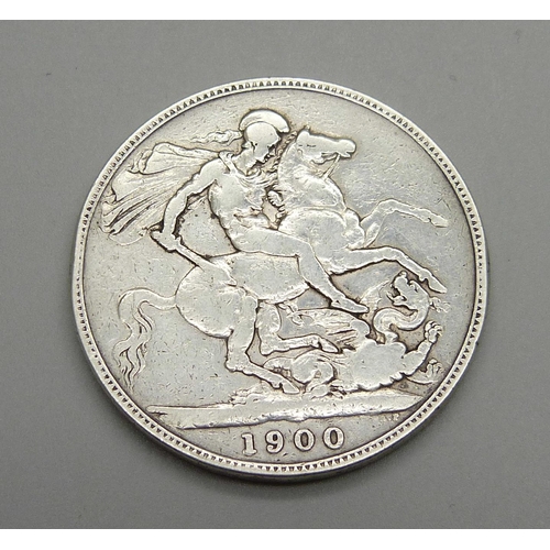 1023 - A Victorian 1900 silver crown