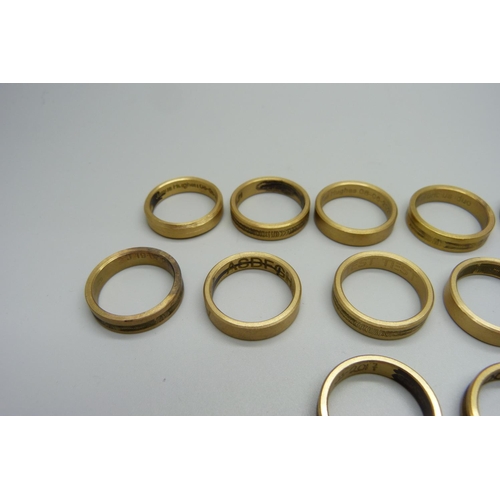 1060 - Assorted band rings