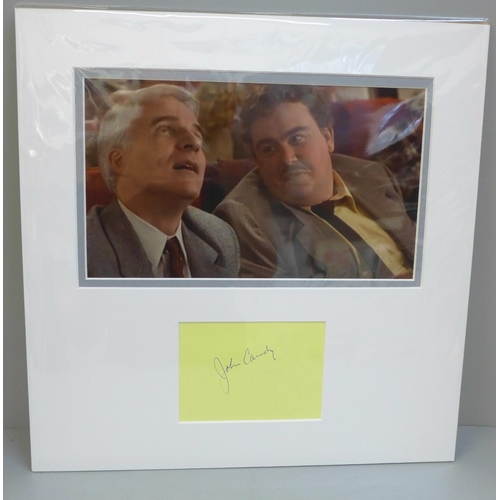 602 - A John Candy autographed display