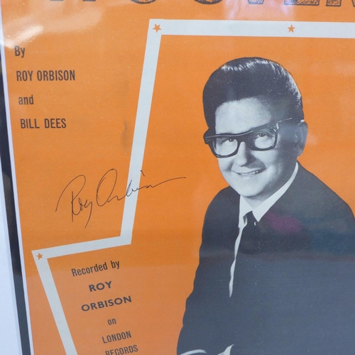 603 - Roy Orbison signed sheet music