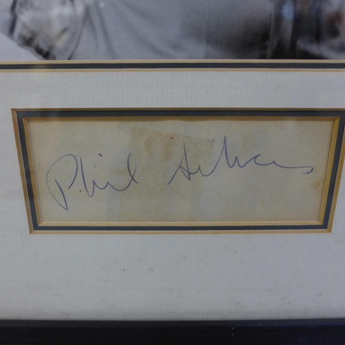 606 - A Sgt. Bilko Phil Silvers signed display