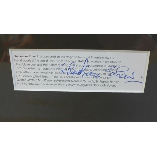 610 - A Star Wars rare autographed display of Sebastian Shaw