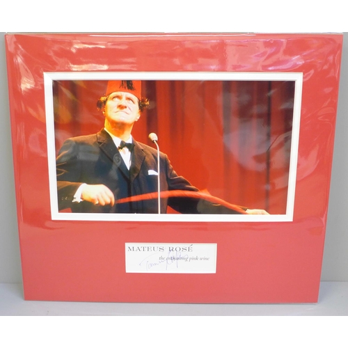 612 - A Tommy Cooper autograph display