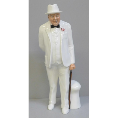 616 - A Royal Doulton figure of Sir Winston Churchill, boxed