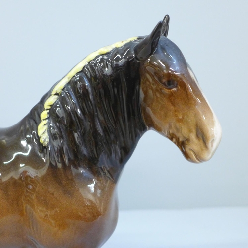 619 - A Beswick shire horse