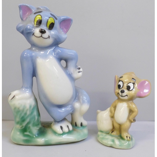 631 - Two Wade hat box figures, Tom and Jerry