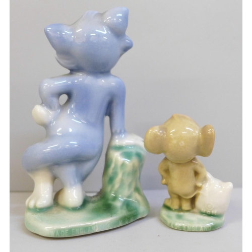 631 - Two Wade hat box figures, Tom and Jerry