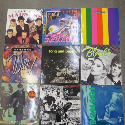 682 - Fifteen LP records, 1970s and 1980s, Erasure, Blondie, Pet Shop Boys and Madness, etc.