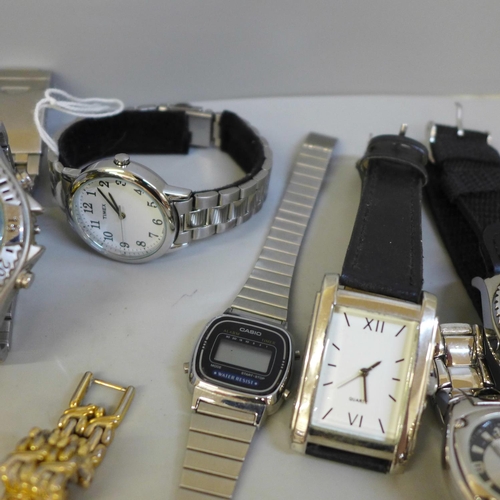 687 - A bag of wristwatches including Sekonda and Ice