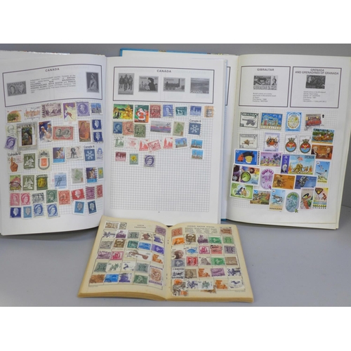 718 - Three stamp albums