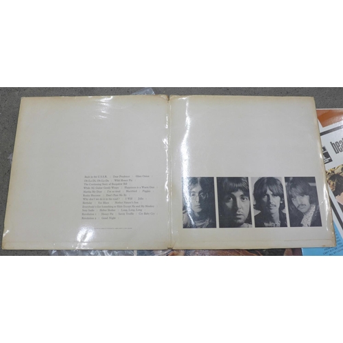 720 - Three Beatles LP records including Brazilian White Album