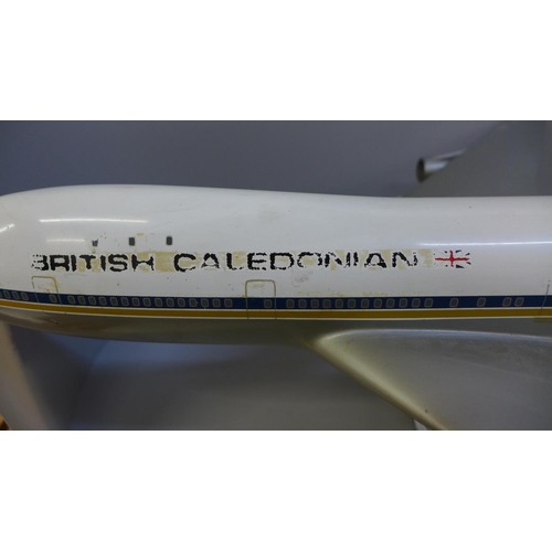 760 - A British Caledonian prototype model airliner, 71cm