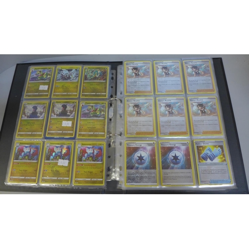 763 - 225 Holographic Pokemon cards in folder in sleeves