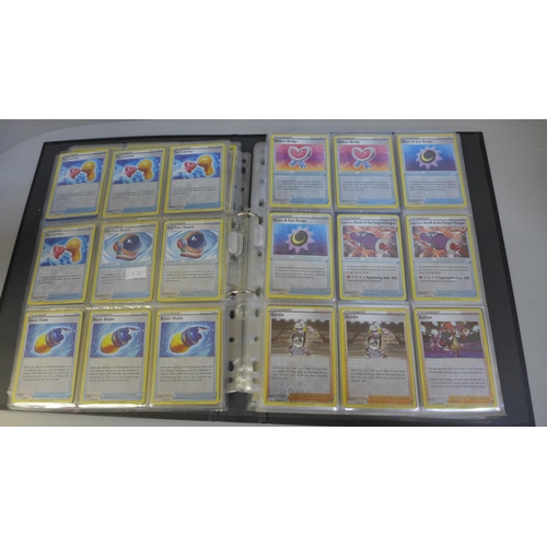 763 - 225 Holographic Pokemon cards in folder in sleeves