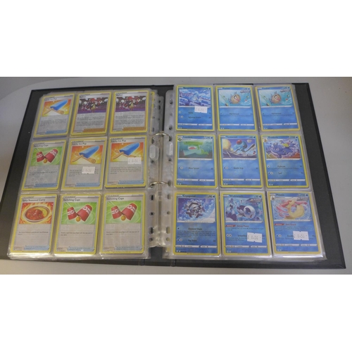 763 - 225 Holographic Pokemon cards in folder in sleeves