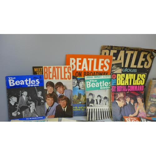 764 - The Beatles ephemera including 1960s magazines, photographs, sheet music monthly, etc. (23)