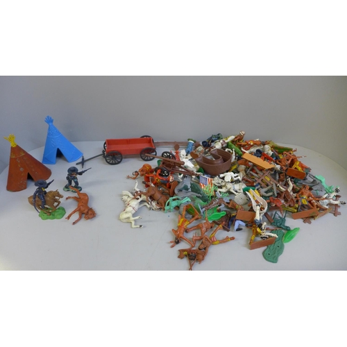 780 - A collection of toy model figures including Britains