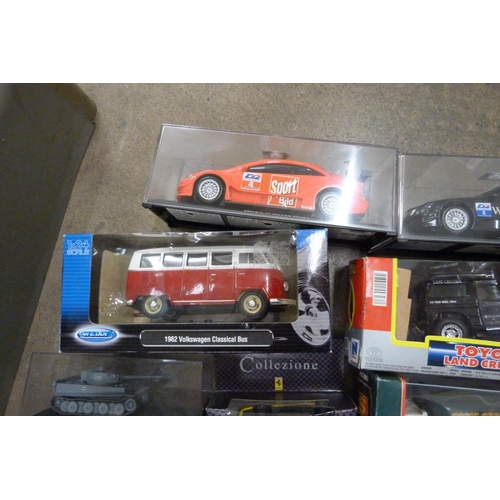 784 - A collection of Corgi and other model vehicles including rally cars, boxed