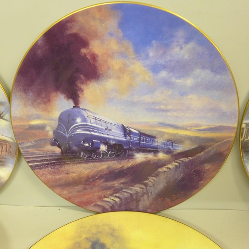 789 - Six collectors plates, Caverswall limited edition locomotive plates, details to the back by the arti... 