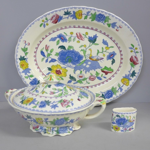 797 - A Mason's Regency tureen, serving plate and pot