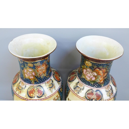 818 - A pair of oriental vases