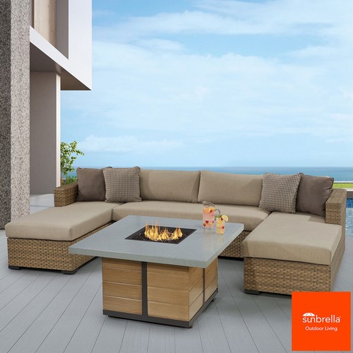 1517 - Agio Westwood 4 piece Woven Sectional Fire Set, original RRP £2499.99 + VAT (4172-14) *This lot is s... 