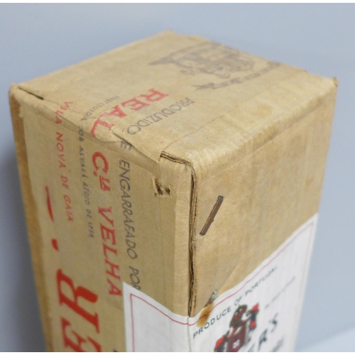 832 - A vintage bottle of Hooper's Port, 1937, still sealed in box