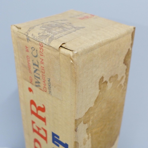 832 - A vintage bottle of Hooper's Port, 1937, still sealed in box