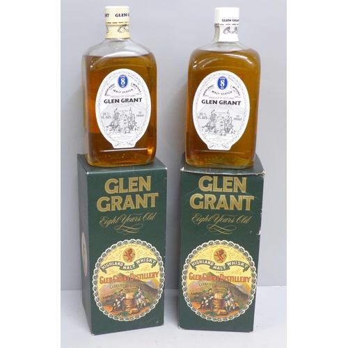 833 - Two bottles of Glen Grant whisky, boxed