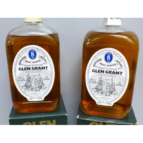 833 - Two bottles of Glen Grant whisky, boxed