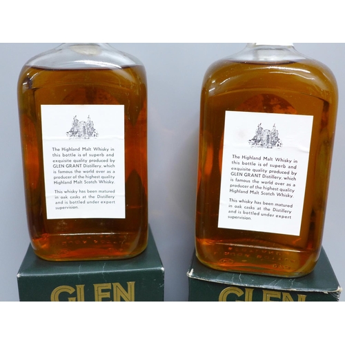 833 - Two bottles of Glen Grant whisky, boxed