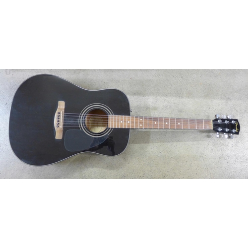 847A - A Fender CD60 Blk acoustic guitar