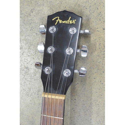 847A - A Fender CD60 Blk acoustic guitar