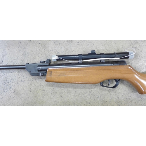 850 - A Gamo .22 air rifle with scope