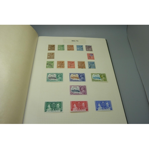 860 - Stamps; The Utile Hinged Leaf Album of Commonwealth mint and used stamps, L to R