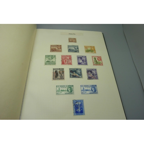 860 - Stamps; The Utile Hinged Leaf Album of Commonwealth mint and used stamps, L to R