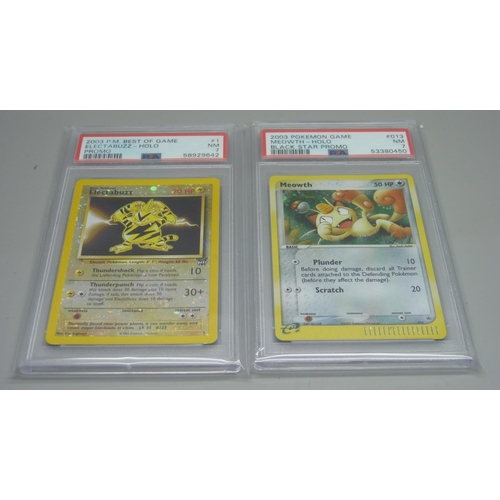 863 - Two PSA Graded 7 Pokemon cards