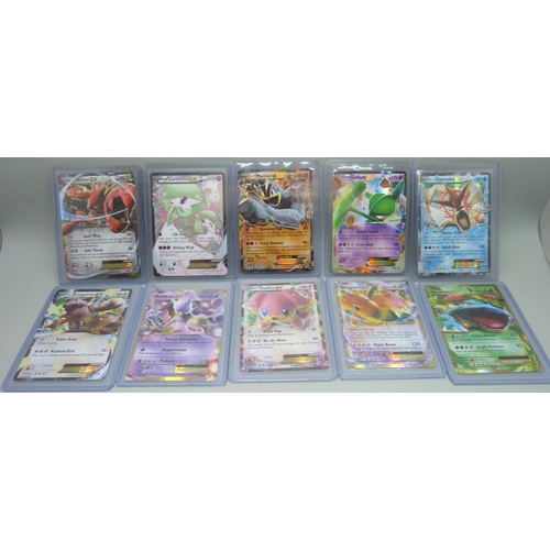 864 - Ten ex Pokemon cards