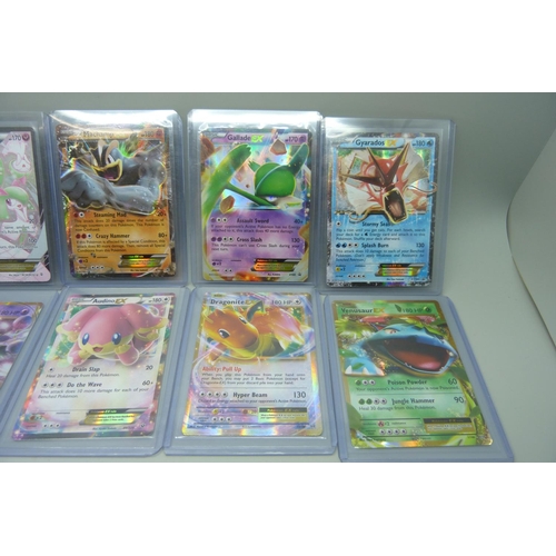 864 - Ten ex Pokemon cards