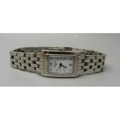 889 - A lady's Longines wristwatch, boxed