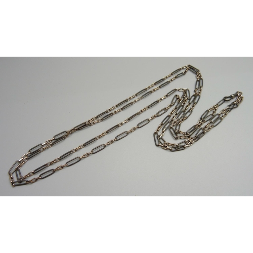 951 - A vintage continental guard chain marked .800, 27g