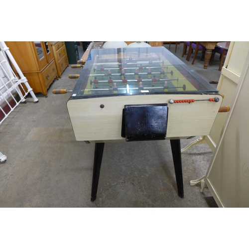 196 - A vintage table football game