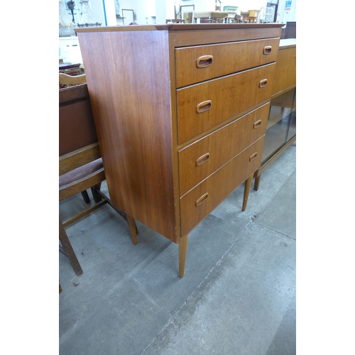 27 - A Danish teak chest of drawers